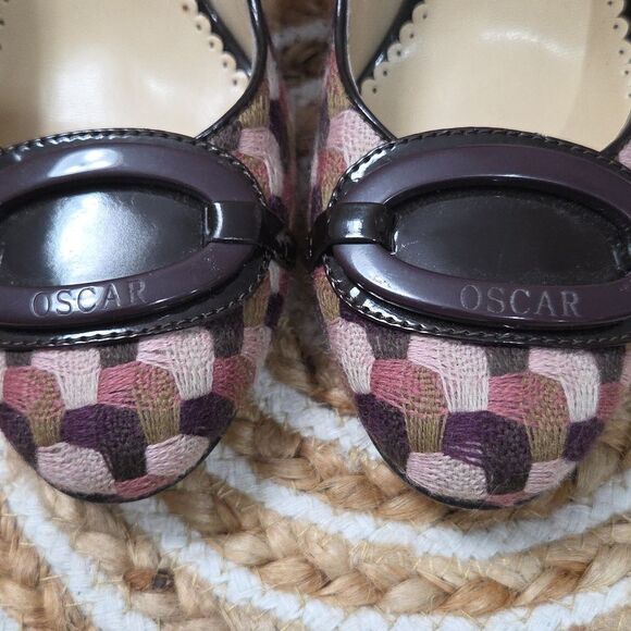 OSCAR, Oscar De La Renta, O Bessie Wine Heels size 6.5M. EUC - Picture 2 of 13